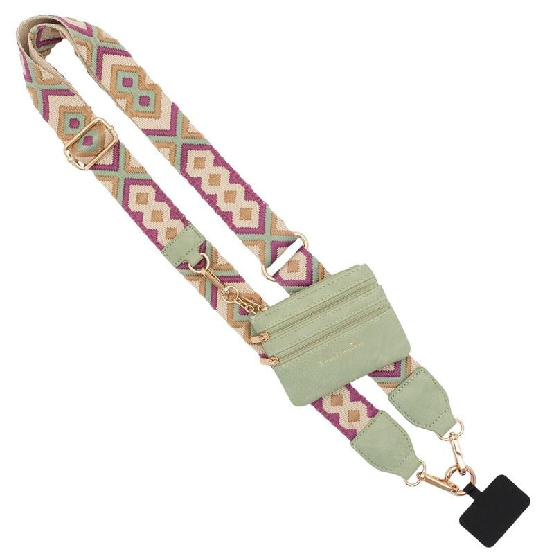 💖Phone Strap mit Reißverschlusstasche