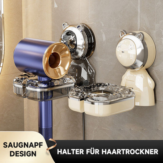 🛁 Lochfreier Saugnapfhalter für Haartrockner 🎉